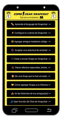 Como usar Snapchat android App screenshot 1